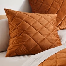 Horace French Velvet&nbsp;Quilted&nbsp;European Pillowcase