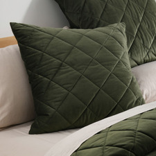 Horace French Velvet&nbsp;Quilted&nbsp;European Pillowcase