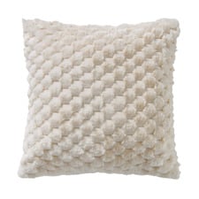 Elior Textured Faux Fur Cushion