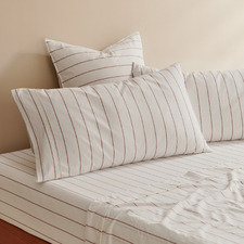 Zinnia Yarn-Dyed Washed Cotton King Pillowcases (Set of 2)