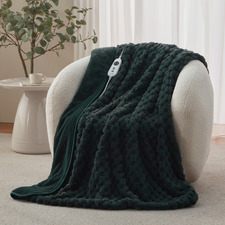 Elior Faux Fur Heated Throw