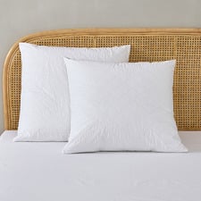 Quilted Hayden Cotton European Pillow Protectors (Set of 2)