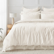 Carmine Washed Cotton Quilt Cover Set