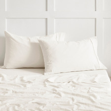 Carmine Washed Cotton Pillowcases (Set of 2)
