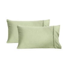 Washed Microfibre Standard Pillowcases (Set of 2)