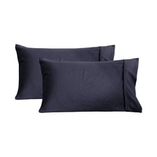 Washed Microfibre Standard Pillowcases (Set of 2)