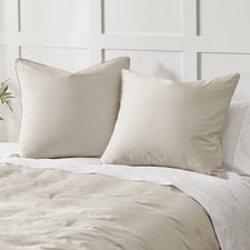 Rhys 400TC Cotton Sateen European Pillowcases (Set of 2)