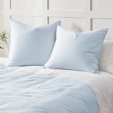 Rhys 400TC Cotton Sateen European Pillowcases (Set of 2)