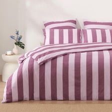 Stripe Noa Yarn-Dyed Washed Cotton Quilt Cover Set