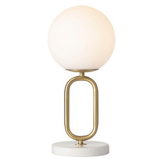 White & Gold Marlow Table Lamp
