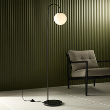 Lennon Sphere Aluminium Floor Lamp