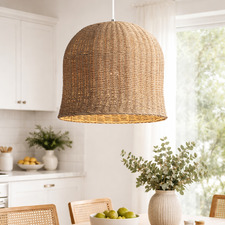 42cm Olivia Rattan Pendant Light