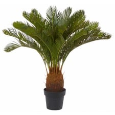 Potted Faux Cycas Plant