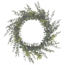 Green Artificial Eucalyptus Christmas Wreath