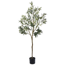 183cm Potted Faux Olive Tree
