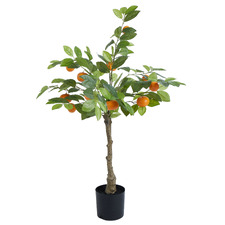 90cm Potted Faux Cumquat Tree