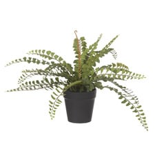 26cm Potted Faux Jewel Fern Plant