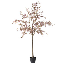 150cm Pink Potted Faux Birch Tree