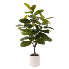 115cm Potted Faux Rubber Tree