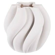 White Lucas Polyresin Vase