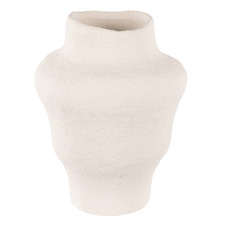White Rolan Clay Vase