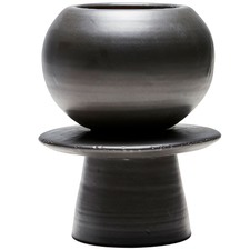 24cm Black Totem Planter