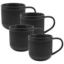 Black Brae 390ml Stoneware Mugs (Set of 4)