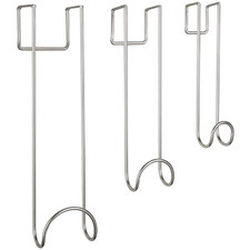 3 Piece Swoop Over The Door Steel Hook Set