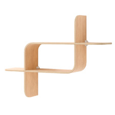 Montage Rubberwood Floating Wall Shelf