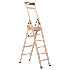 Lascala 6 Step Collapsible Wooden Ladder