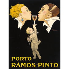 Vintage Ramos Pinto Porto Canvas Wall Art