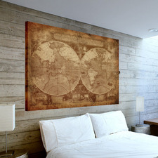 Latin World Map Canvas Wall Art