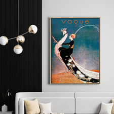 Vogue Ride The Peacock Canvas Wall Art