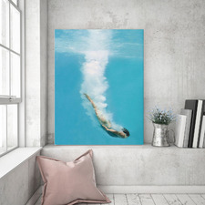 Deep Sea Loving Left Canvas Wall Art