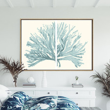 Split Coral Canvas Wall Art