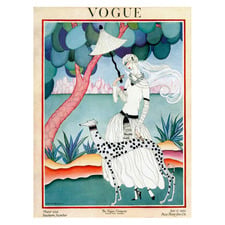 Vintage Vogue Cover Jan 1922 Canvas Wall Art