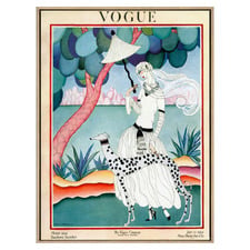 Vintage Vogue Cover Jan 1922 Canvas Wall Art