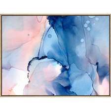 Summer Solstice Drop Shadow Framed Canvas Wall Art