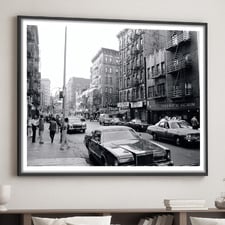 East Village Vibes 1970's Framed Paper Print Wall Art