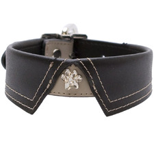 Saville Row Leather Dog Collar