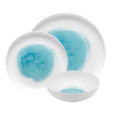 12 Piece Ecology Watercolour Dinner Set