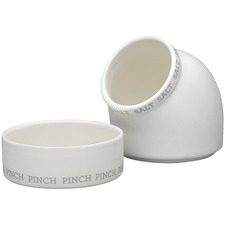 2 Piece Ecology Abode Porcelain Salt Cellar & Pinch Pot Set