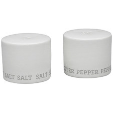 2 Piece White Ecology Abode Porcelain Salt & Pepper Shaker Set
