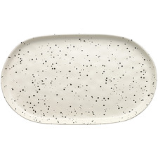 Polka Ecology Speckle 40cm Oval Stoneware Platter