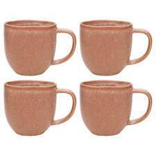 Terracotta Ecology Dwell 340ml Stoneware Mugs (Set of 4)