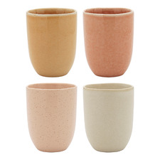 4 Piece Sand Dusk Tan & Linen Dwell 220ml Cuddle Mug Set