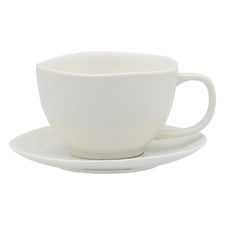 Haven 270ml Porcelain Teacups & Saucers (Set of 12)