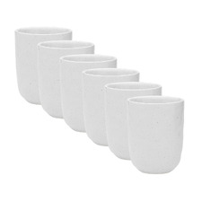 Milk Speckle 250ml Stoneware Cuddle Mugs (Set of 6)