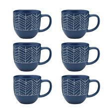 Herringbone Dwell 300ml Mugs (Set of 12)