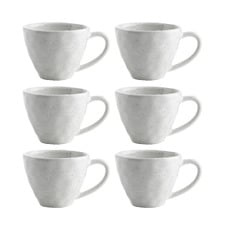 Speckle Milk 380ml Stone Mugs (Set of 12)